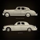Rolls Royce Silver Cloud III 1963 und Jaguar MK-2 1963 von Jan Keteleer Miniaturansicht