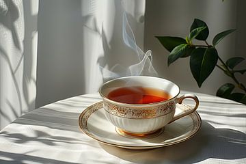 boire une tasse de thé chaud sur Egon Zitter