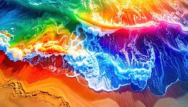 Sommer, Sonne und Meer aus der Vogelperspektive von AidasignArt