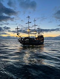 Pirate boat on the Baltic Sea by Anna Sasiadek