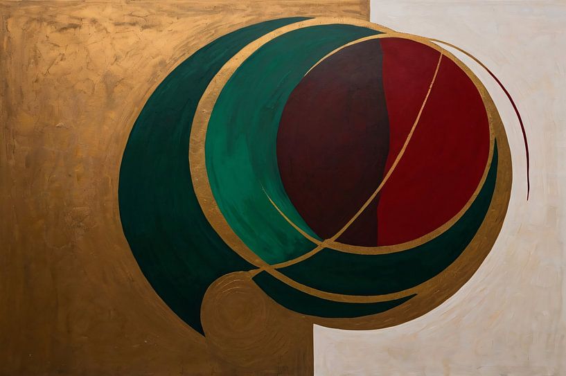Geometrisch abstract kunstontwerp van Art & Soul Creations