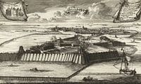 Coenraet Decker, Ansicht von Muiderslot und der Stadt Muiden, 1660 - 1685 von Atelier Liesjes Miniaturansicht