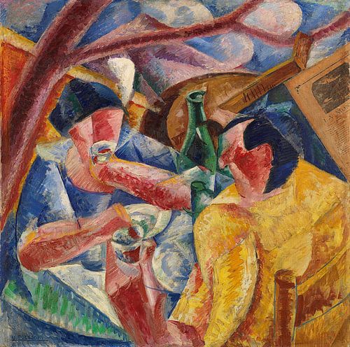 Umberto Boccioni-Onder de pergola in Napels