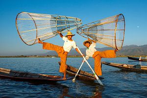 Die Fischer vom Inle See in Myanmar