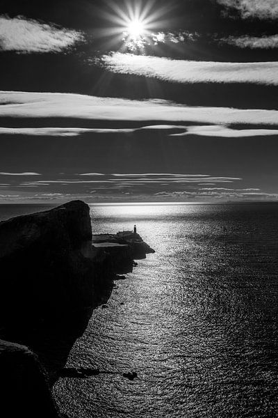 Das Licht des Leuchtturms am Himmel von Nike Liscaljet Photography