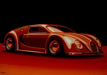 Bugatti Veyron "Beetgatti" 1945 Peinture sur Paul Meijering