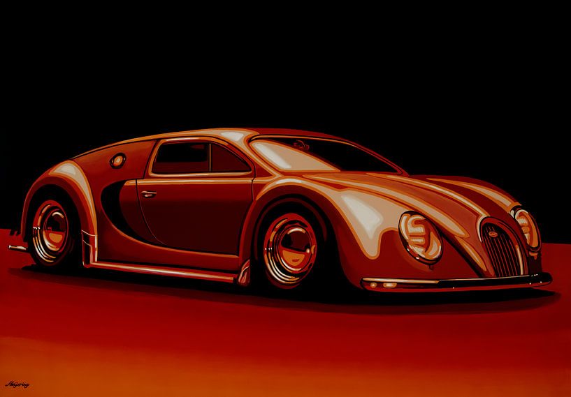 Bugatti Veyron &quot;Beetgatti&quot; 1945 Peinture par Paul Meijering