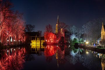 Wintergloed Minnewater, Brugge van Lisa Dumon