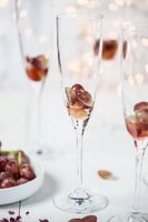 Prosecco met frambozensiroop & rozenwater