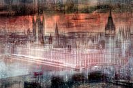 Digital-Art LONDON Westminster II van Melanie Viola thumbnail