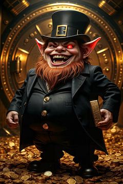 BANK VAULT GOBLIN – Ein Kobold präsentiert sein Gold im Banktresor von INFERAURUM