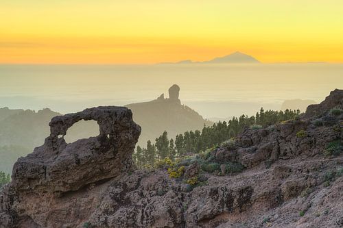 View from Pico de las Nieves on Gran Canaria