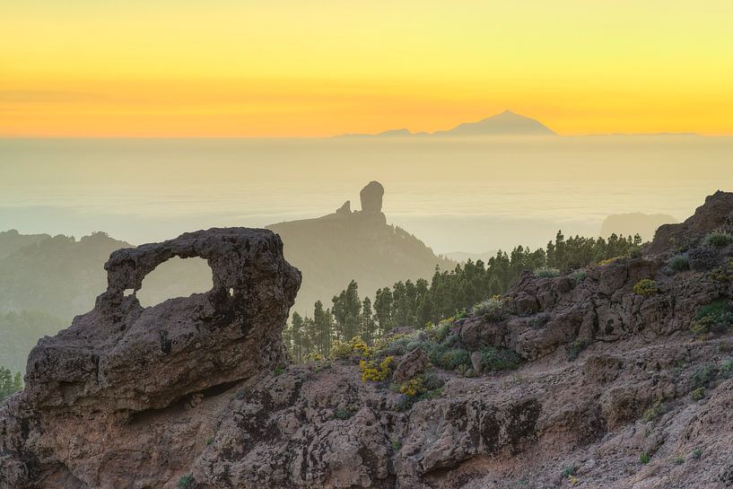 Blick vom Pico de las Nieves auf Gran Canaria von Michael Valjak