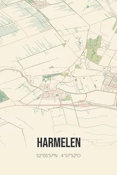 Vintage landkaart van Harmelen (Utrecht) van Rezona