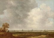 Vergezicht over de uiterwaarden van een rivier, Jan van Goyen van Meesterlijcke Meesters thumbnail