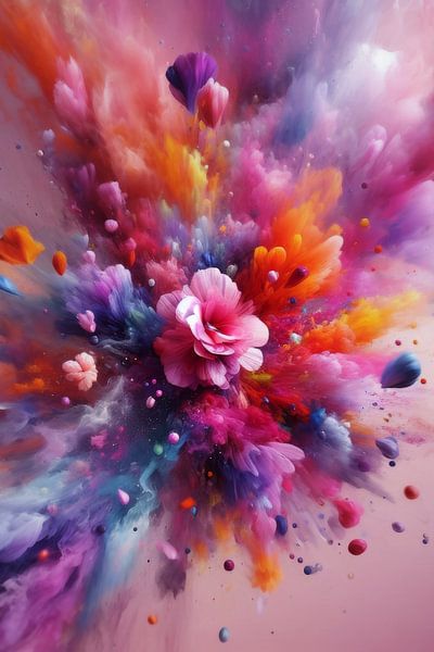 Feu d'artifice de pétales de fleurs par Ellen Van Loon