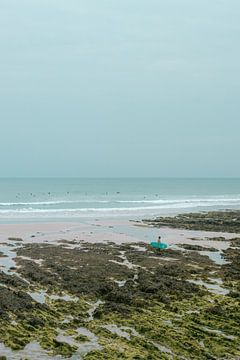 Surfing in France | Atlantic coast Brittany | Photoprint sea travel photography by HelloHappylife