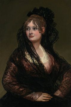 Portret van Doña Isabel Cobos de Porcel, Francisco de Goya
