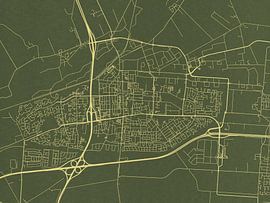 Map of Hoogeveen in Green Gold