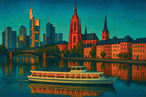 Riverfront skyline by Sabine Wagner