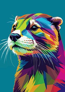 Otter Pop Art-stijl van MIROKKU
