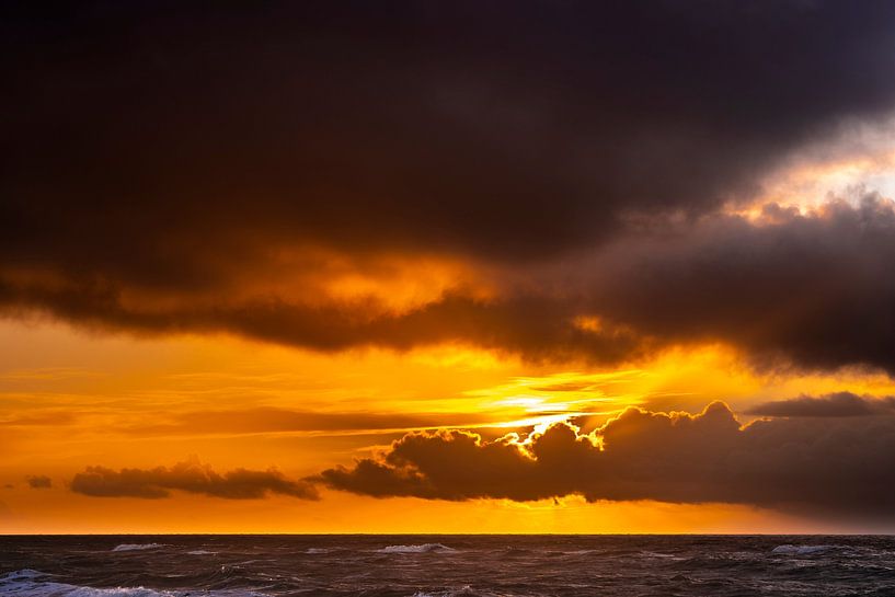 Sunset in front of Sylt by Stephan Zaun