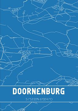 Blueprint | Carte | Doornenburg (Gueldre) sur Rezona