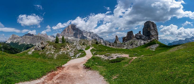 Cinque Torri en Tofana di Rozes in de Dolomieten van Rene Siebring