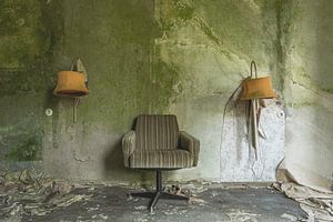 Chambre d'hôtel abandonnée