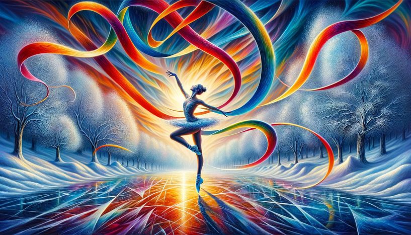 Winter dream in dancing colour loops by artefacti