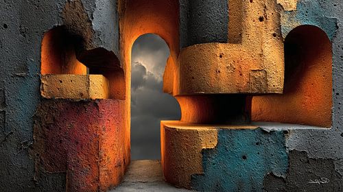 abstracte vormen en texturen