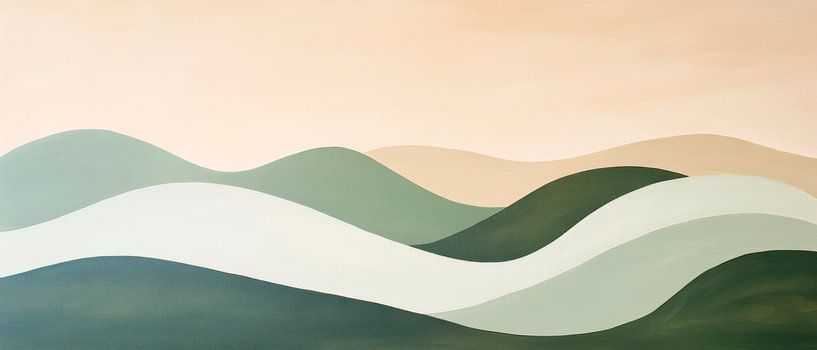 Paysage de vagues par Poster Art Shop