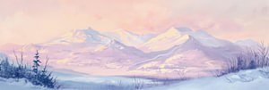Winterliche Pastellpracht