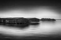Boathouses at sea by Frank Andree thumbnail