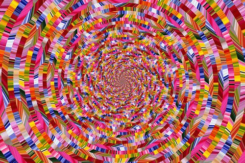 Streepjes in alle kleuren van de regenboog