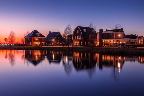 Reflectie Zonsondergang Geerpark Vlijmen