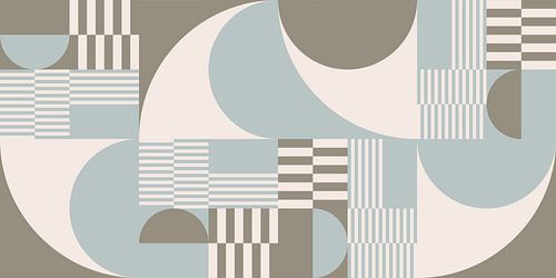 La sérénité en mouvement : Cercles et rayures no. 9