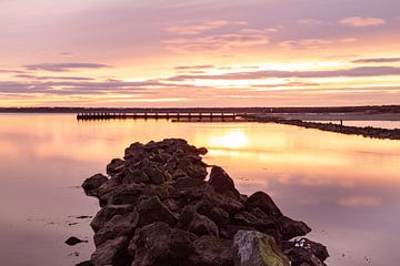 Kleurrijke zonsondergang van Louise Poortvliet