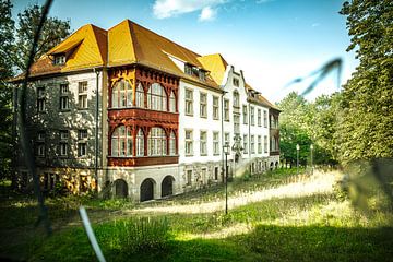 Verlaten Art Nouveau weeshuis op het platteland van Infinite Decay
