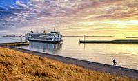 Ferry and sunset on Texel / Ferry and sunset on Texel