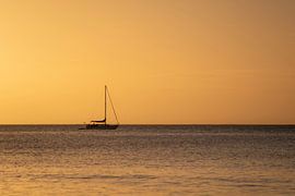 Coucher de soleil magique sur l'île magnétique en Australie