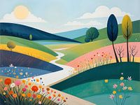 Sunny day in the countryside