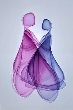 Abstracte omhelzing van Transmutation Art