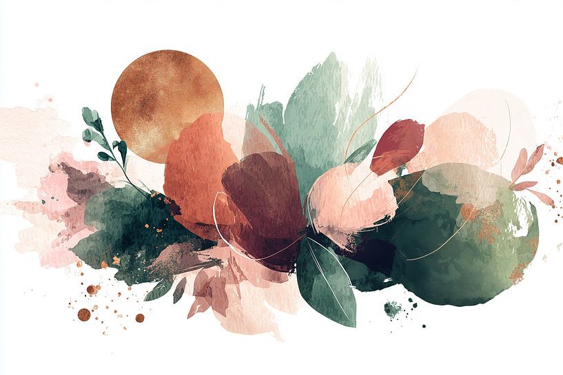 Résumé botanique à l'aquarelle n° 4 par Studio BB