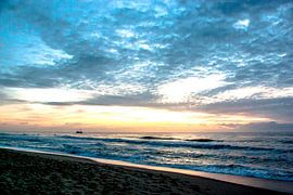 Sylt, Sonnenuntergang vor Hörnum von Norbert Sülzner