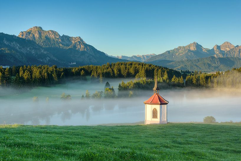 Ein nebliger Sommermorgen im Allgäu von Michael Valjak