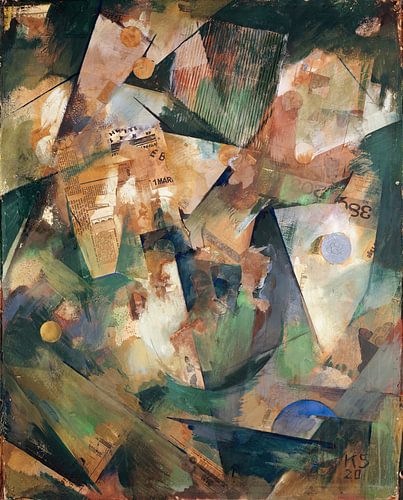 Kurt Schwitters - De lentefoto Merzpicture 20 B (1920)