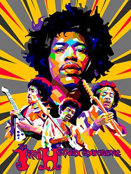 Pop Art Jimi Hendrix van Doesburg Design