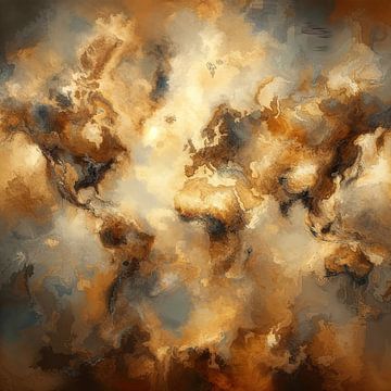 World Map van FoXo Art