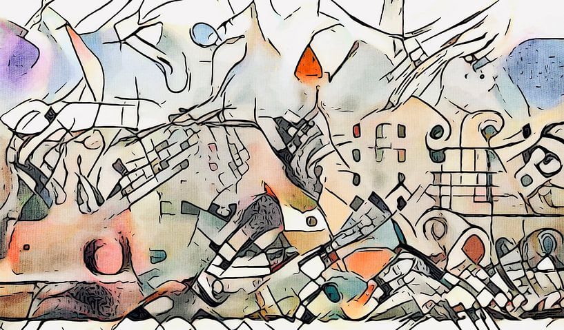 Blick auf die Altstadt von Bari von zam art